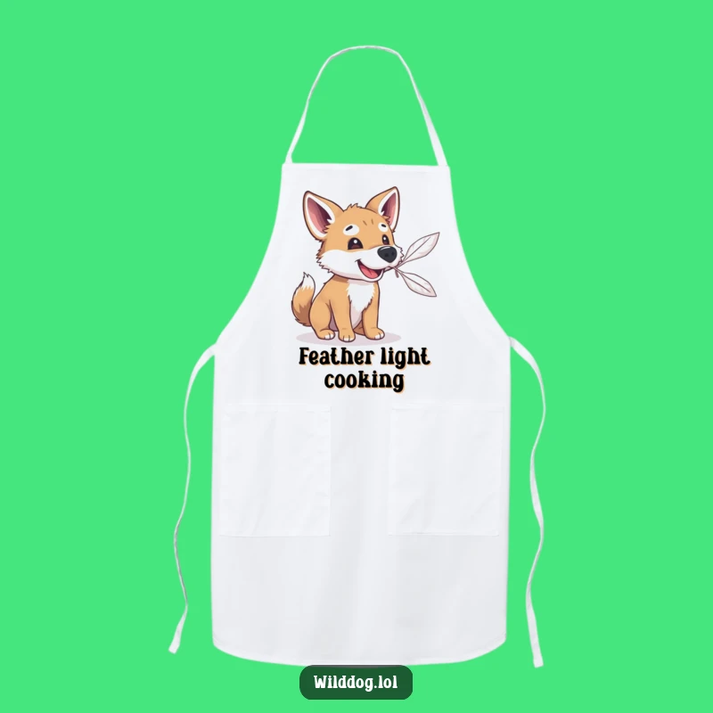 Funny Feather Catcher Wild Dog Apron - Kitchen Fun & Protection, Hilarious Gift