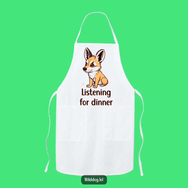 Funny Wild Dog Apron: Kitchen Listener Chef Gift, Ideal Humorous Present