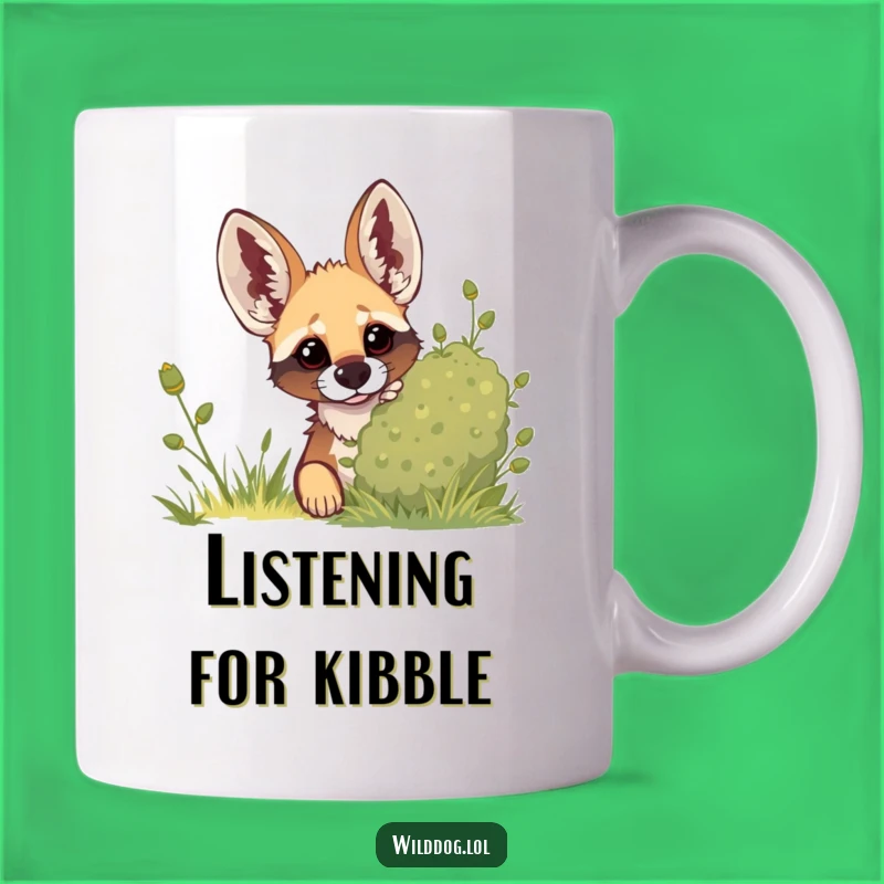 Funny Peek-a-Boo Dog Mug: Curious Wild Dog Design, Hilarious Surprise Gift