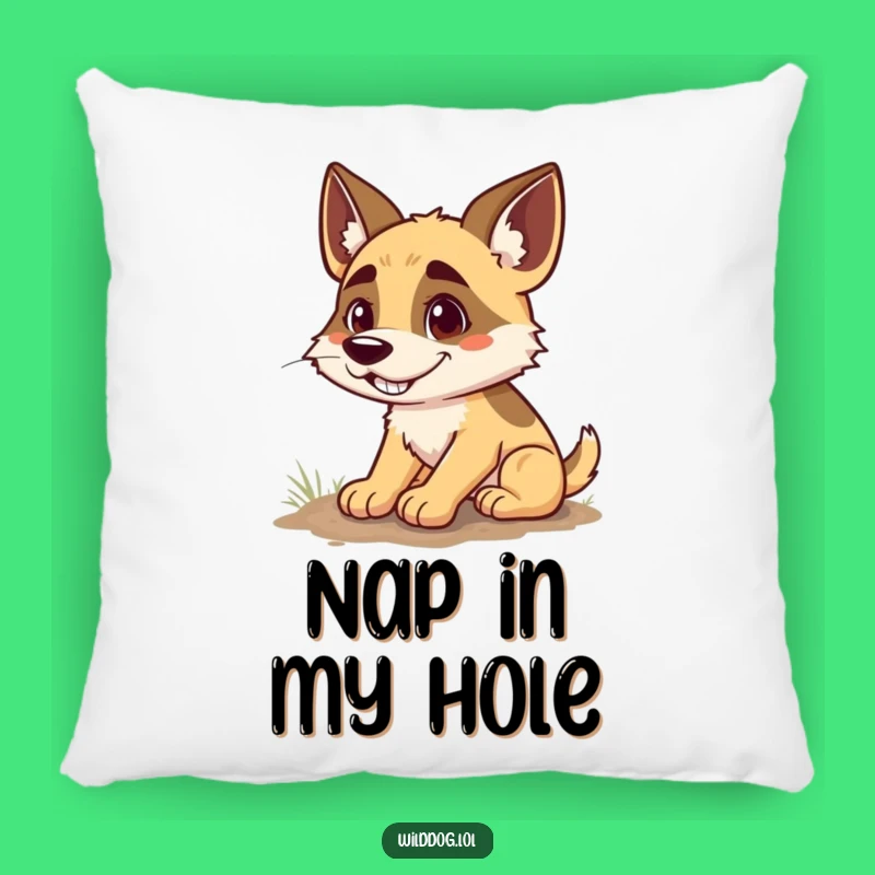 Funny Wild Dog Digging Pillow: Cozy Grins for a Perfect Restful Gift
