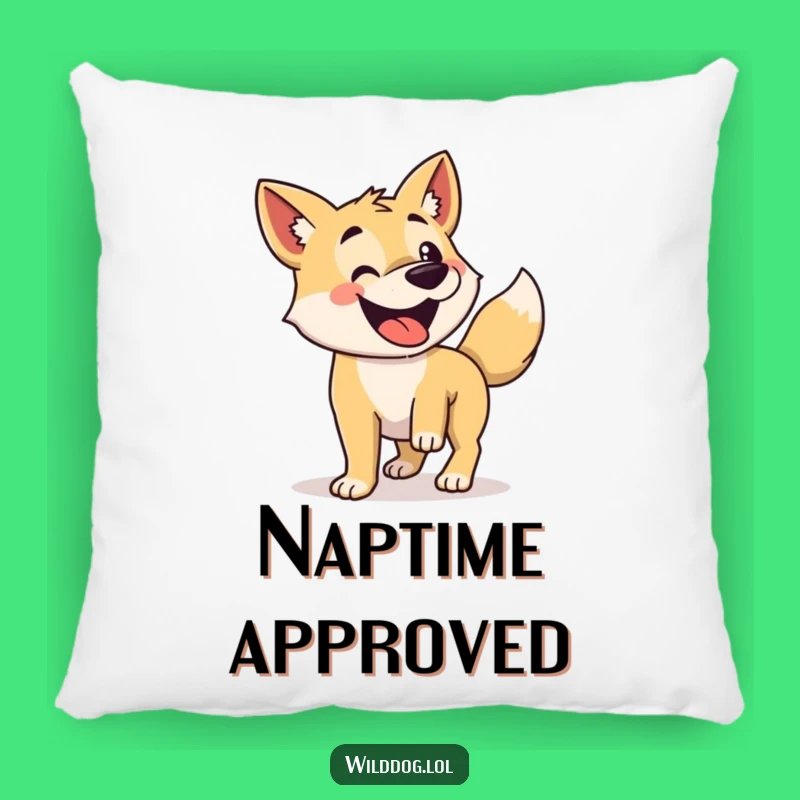 Funny Dog Pillow: Wagging Tail Bliss, Comfy Cushion for Happy Moments