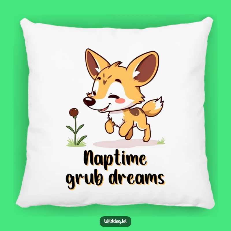 Funny Kawaii Wild Dog Pillow: Cozy Grub Hop Cushion, Adorable Funny Gift