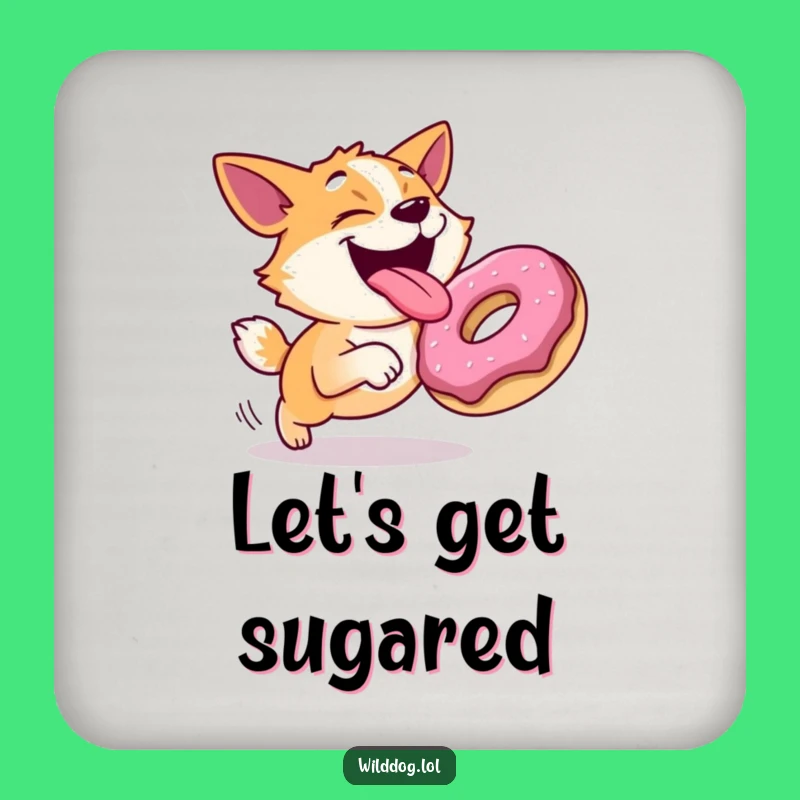 Funny Dog Coaster Set: Hilarious Protection for Treat Lovers!