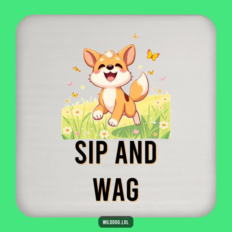 Funny Dog Meadow Coaster, Happy Chase Style, Unique Funny Gift