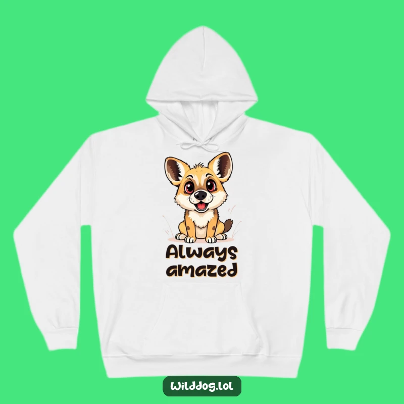 Funny Wild Dog Surprise Hoodie: Cozy Expressions of Playful Shock Gift!