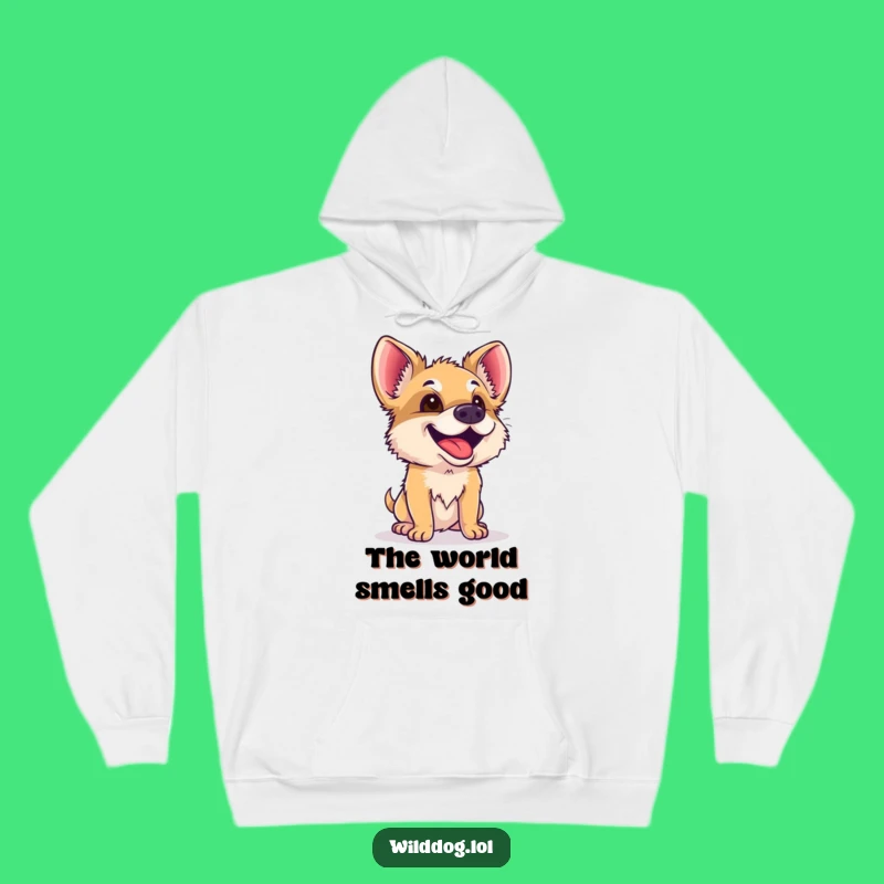 Funny Wild Dog Hoodie: Curious Sniffer, Cozy and Humorous Gift