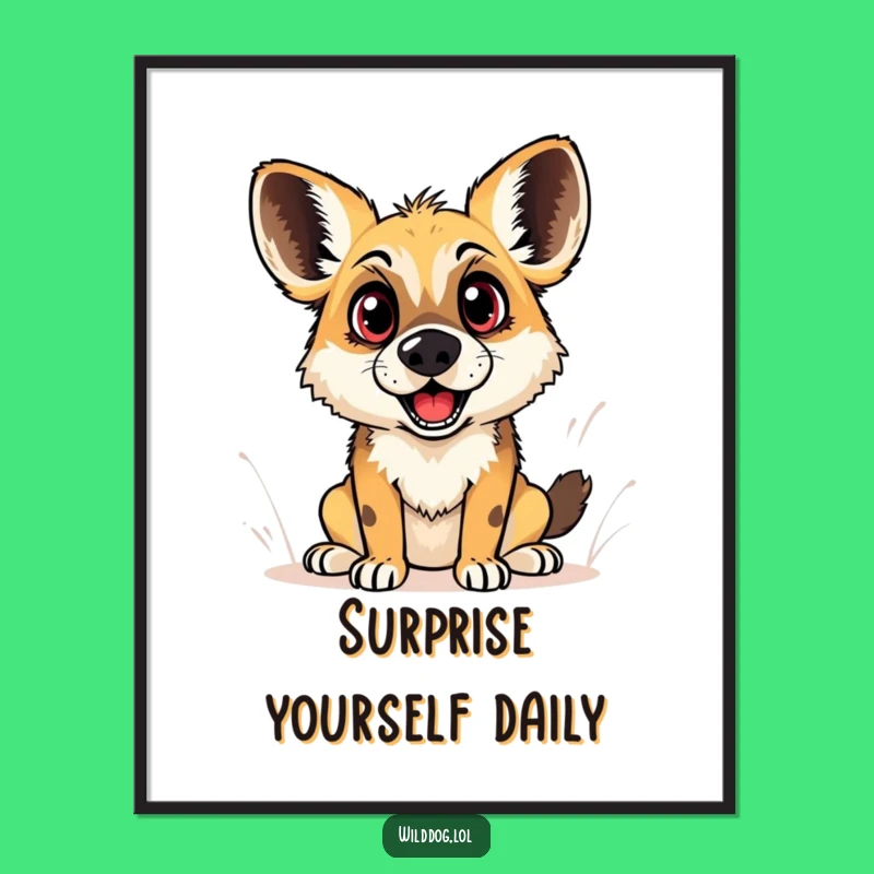 Free Printable Wall Art: Surprised Dog's Eyes, Hilarious Downloadable Decor