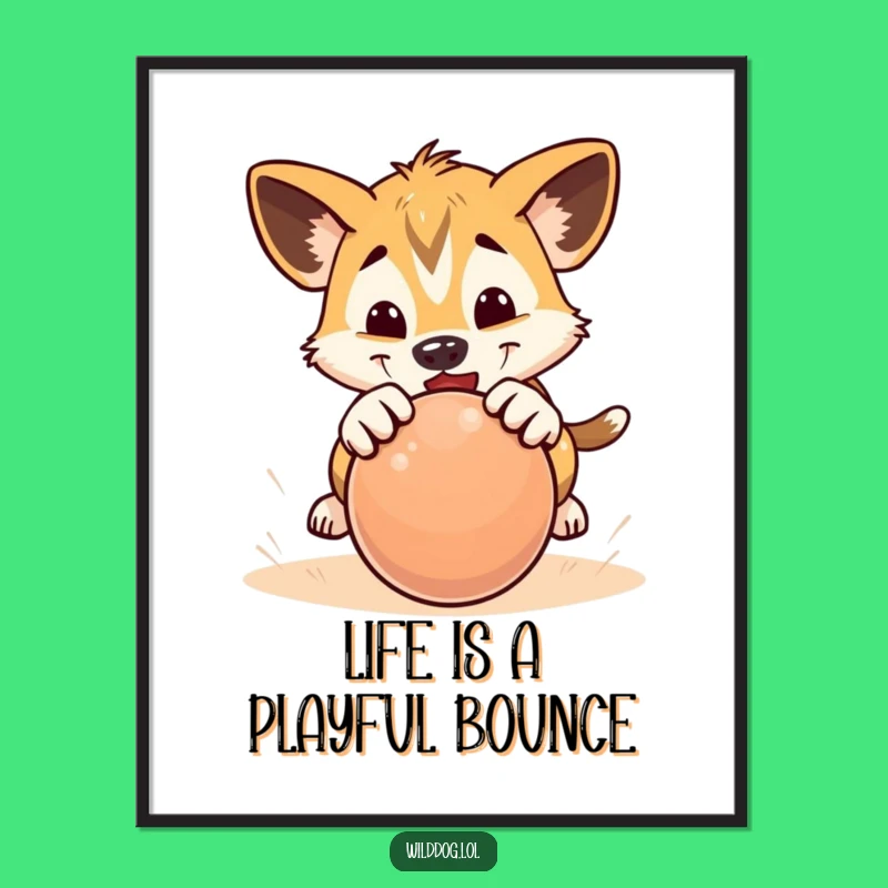 Playful Puppy Pounce Printable Wall Art - Free Downloadable Doggy Fun