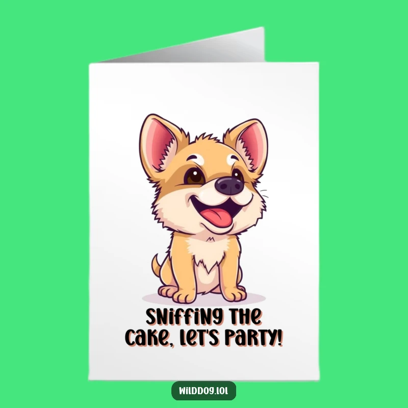 Free Printable Birthday Card: Funny Dog Curiosity Gift, Downloadable & Print at Home Joy