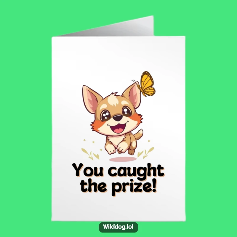 Happy Dog Congrats Card - Free Printable Downloadable Funny Gift