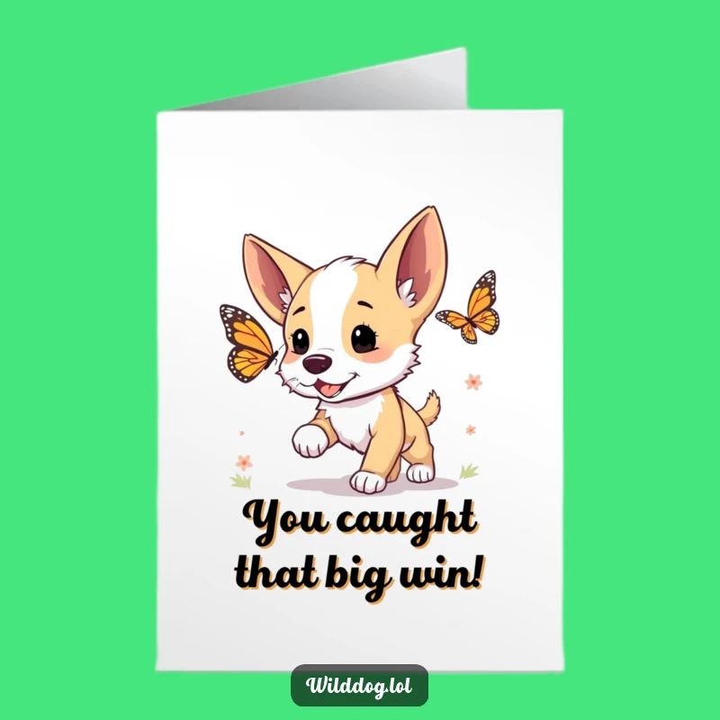 Puppy Congrats Card - Free Printable Dog Excitement for a Joyful Downloadable Gift