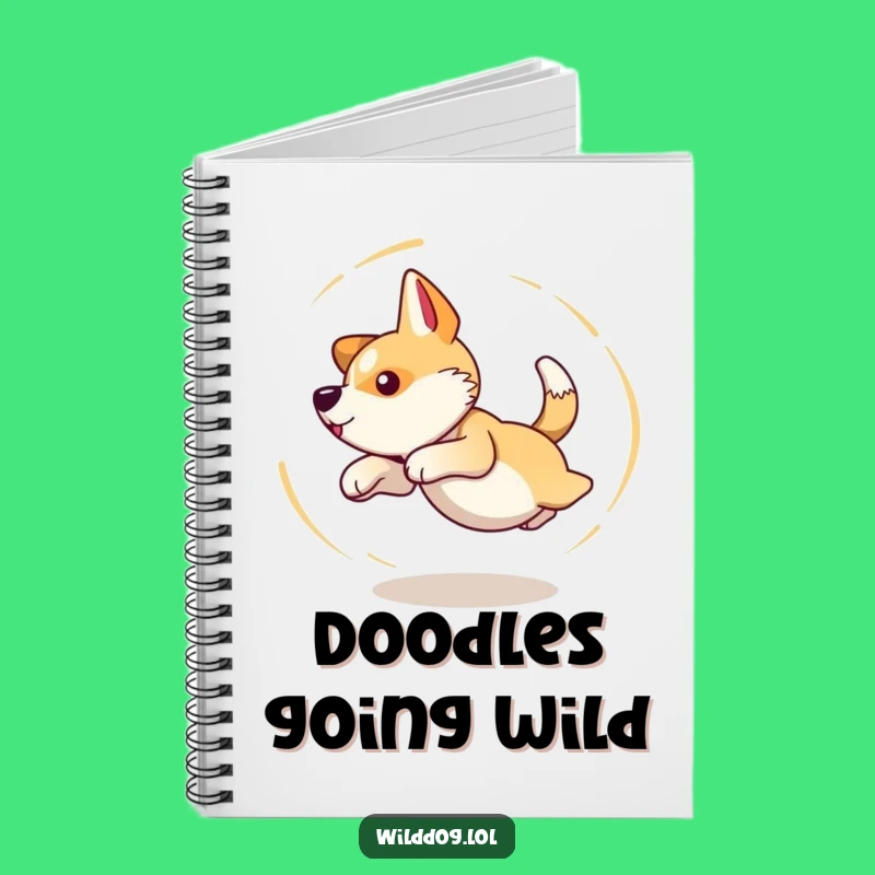 Funny Dog Tail Chase Notebook: Dizzy Ideas, Hilarious Journal Gift for Dog Fans