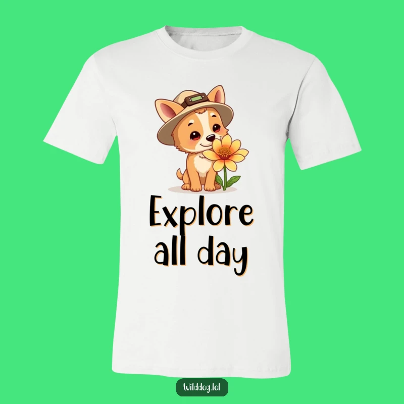 Funny Explorer Dog T-Shirt - Hilarious Adventure Tee for Pups and People
