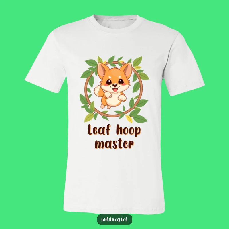 Funny Wild Dog T-Shirt: Playful Leaping Pup, Ultimate Agility Gift!
