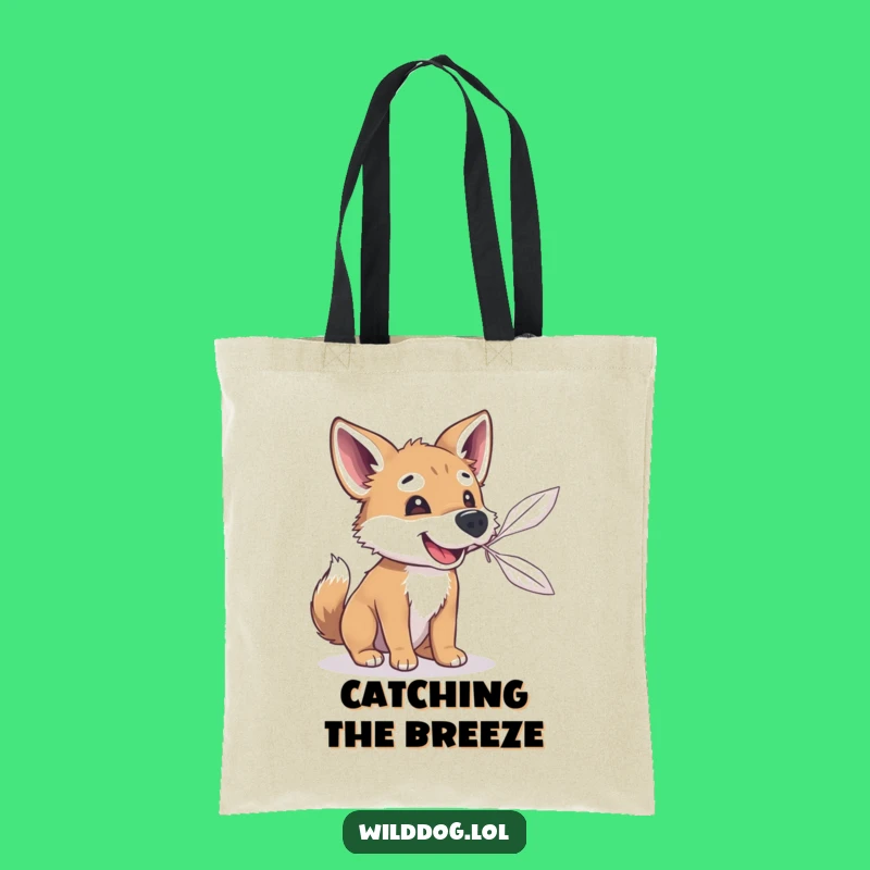 Funny Feather Catcher Wild Dog Tote Bag - Stylish & Humorous Daily Companion Gift