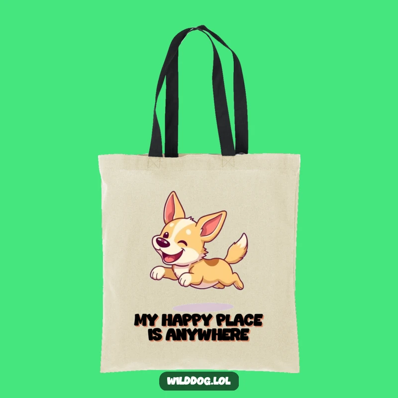 Funny Dog Tote Bag: Wild Leap Style, Practical and Humorous Gift